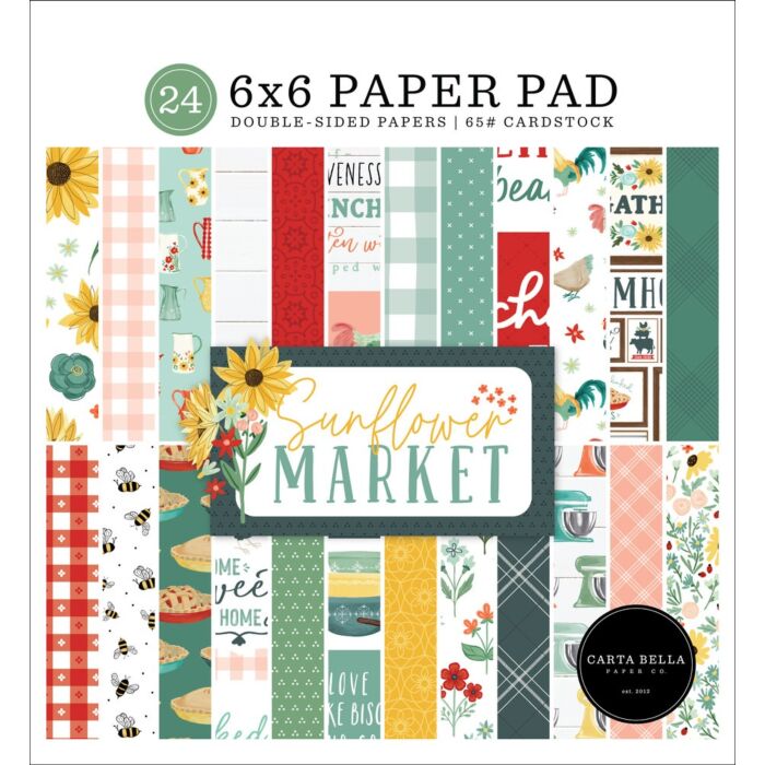 Carta Bella SUNFLOWER MARKET 6X6 PAPER PAD