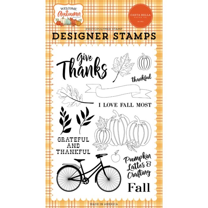 Carta Bella Welcome Autumn: I Love Fall Most Stamp Set