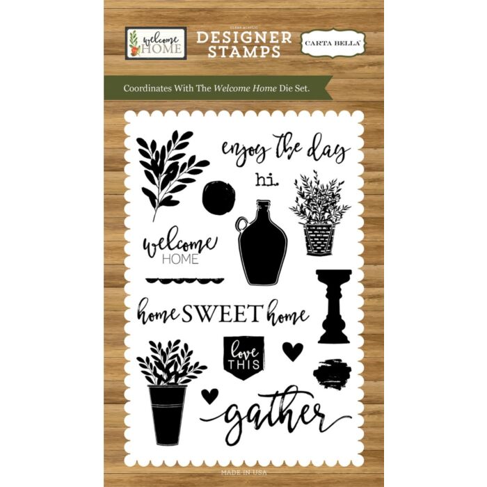 Carta Bella Welcome Home 4x6 Stamp Set