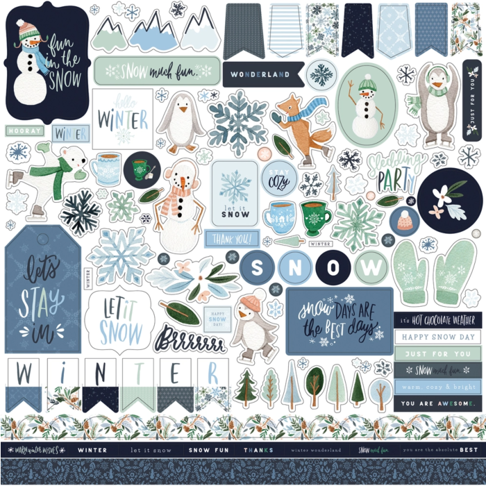Carta Bella WINTER MARKET ELEMENT STICKER