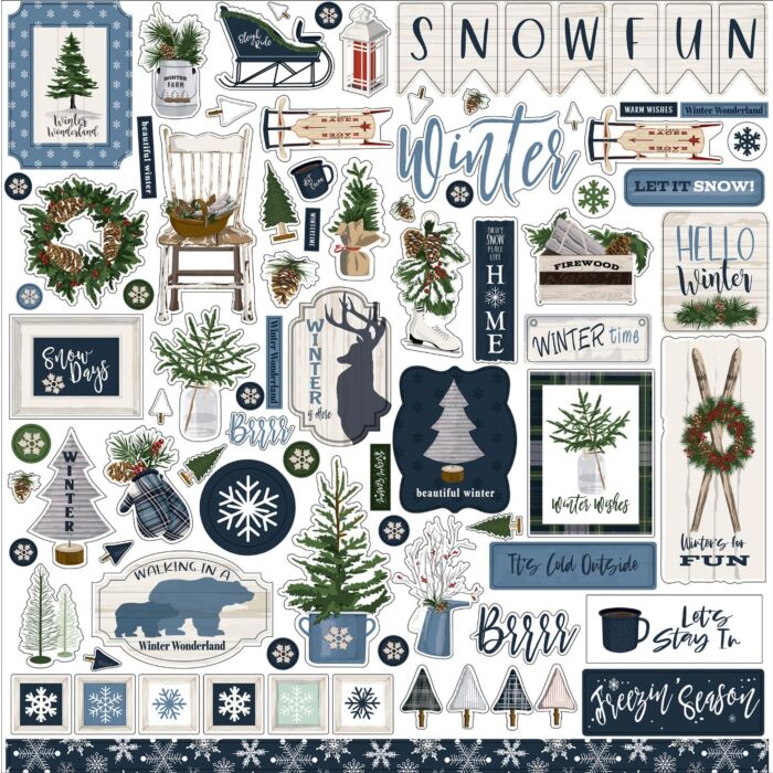 Carta Bella Welcome Winter Element Sticker