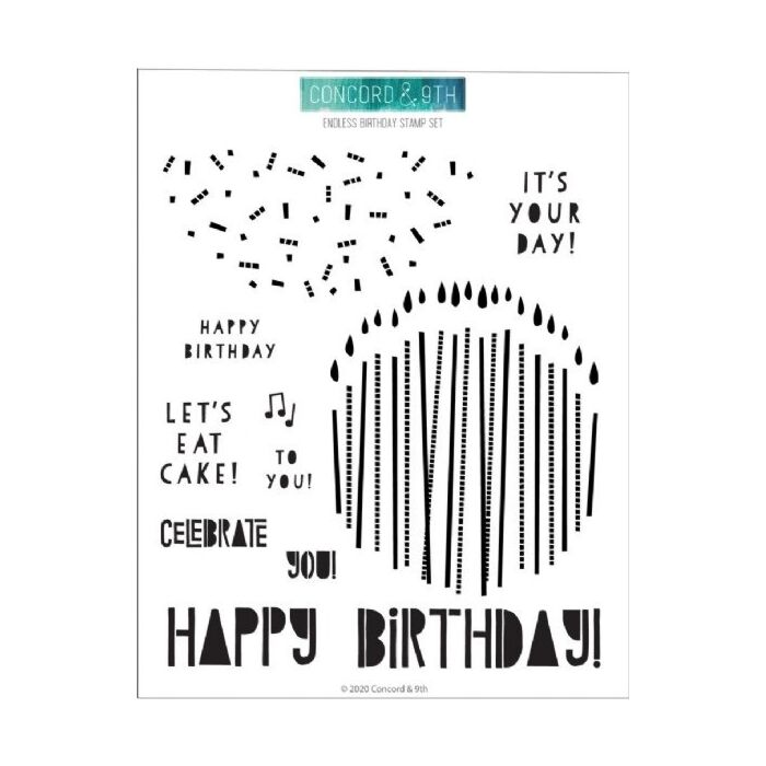 Concord & 9th - Endless Birthday Clear Stamp