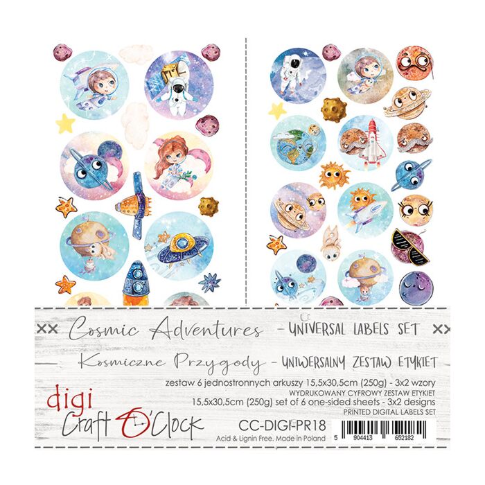 Craft O'Clock Labels Set