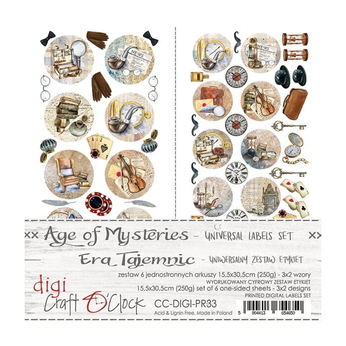 Craft O'Clock Labels Set