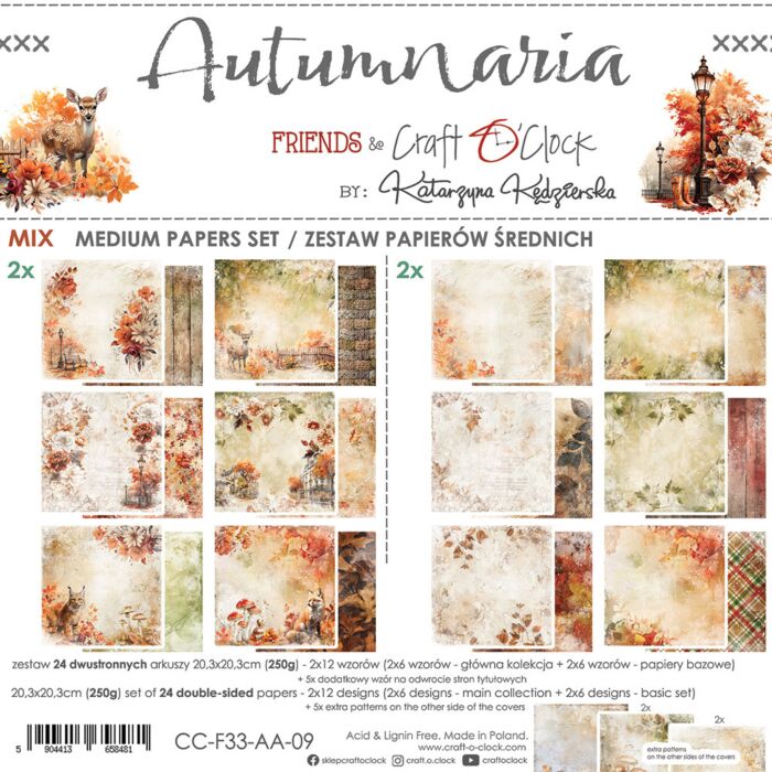 Craft O'Clock 8X8 Mix Paper Pad
