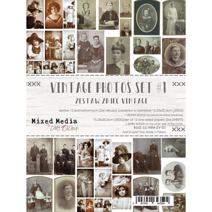 Craft O'Clock Vintage Photo Set #1