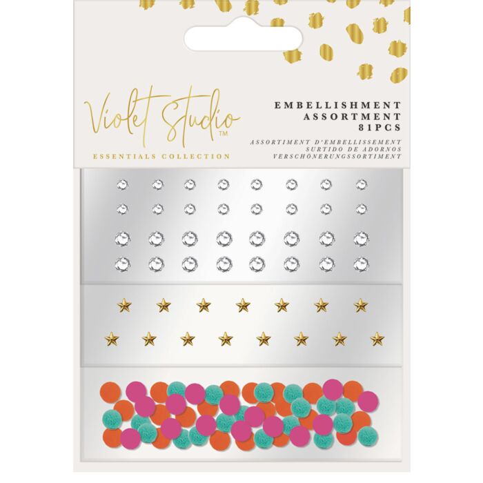 Crafter's Companion Violet Studio Mini Embellishment Assortment