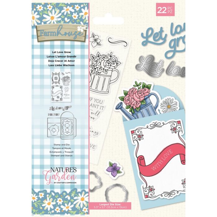 Crafter's Companion Nature's Garden Stamp & Die Set
