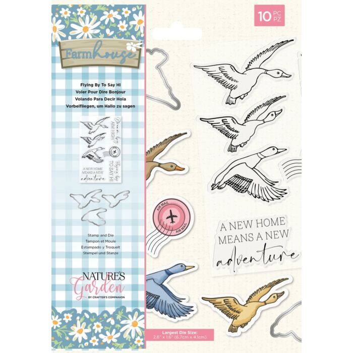 Crafter's Companion Nature's Garden Stamp & Die Set