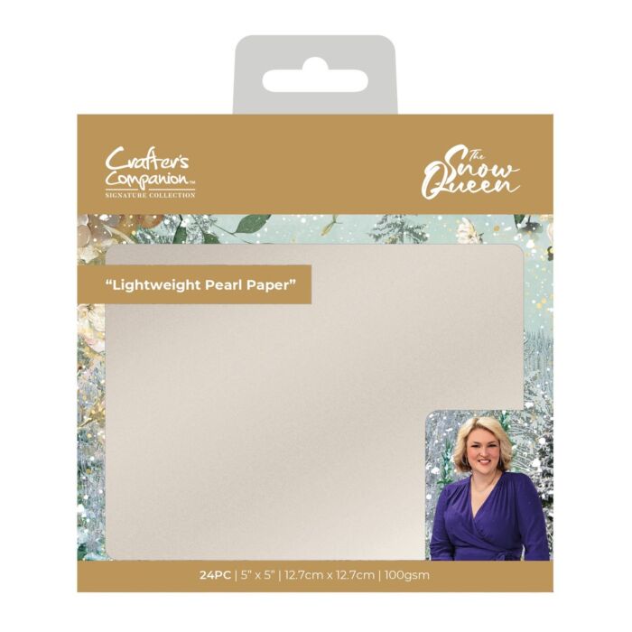 Crafter's Companion Sara Signature 5X5 Lightweight Pearl Paper