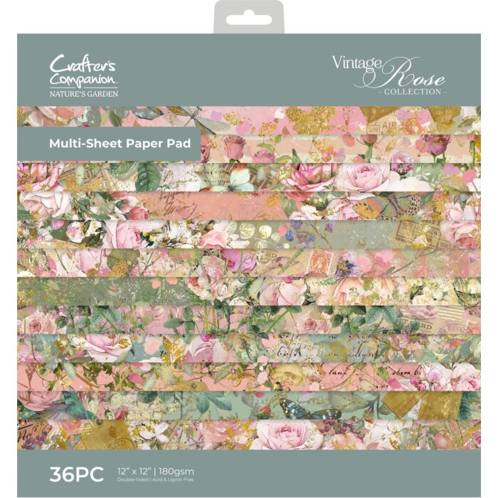 Crafter's Companion Nature's Garden 12X12 Paper Pad