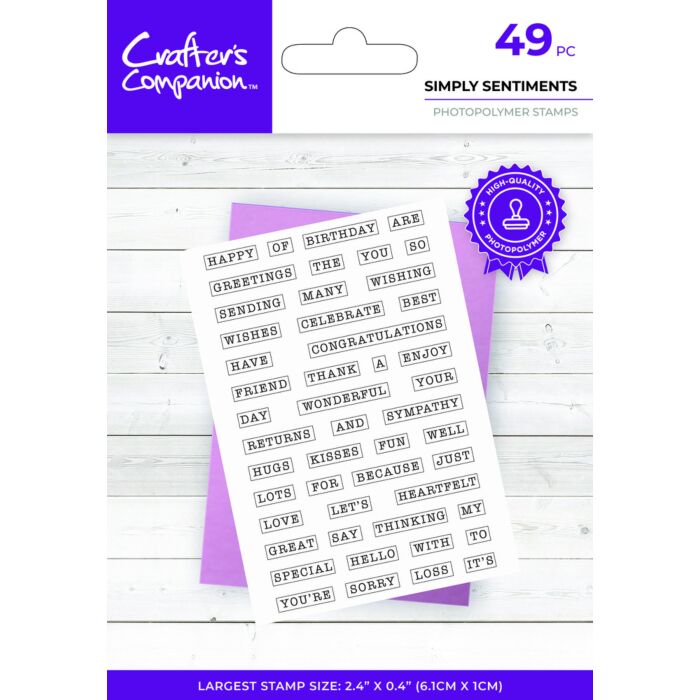 Crafter's Companion Clear Stamp