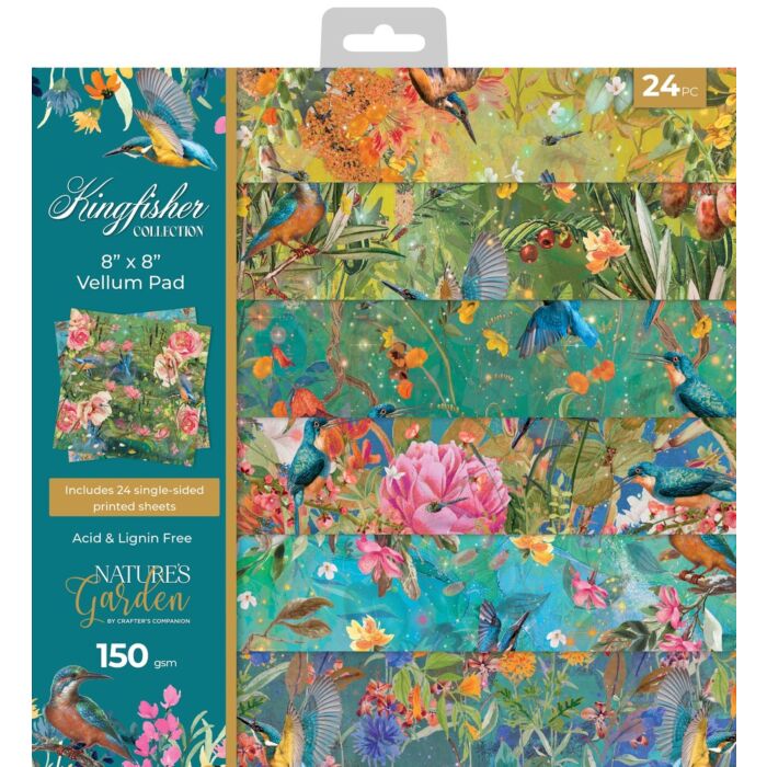 Crafter's Companion Nature's Garden 8X8 Vellum Pad