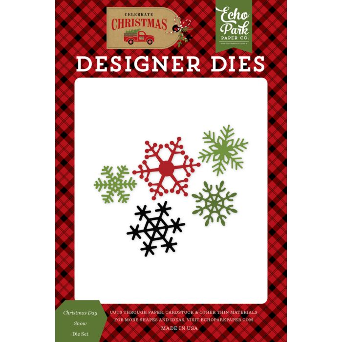 Echo Park - Celebrate Christmas - Christmas Day Snow Die Set