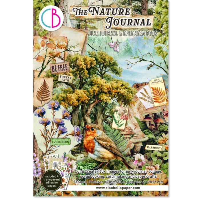 Ciao Bella The Nature Journal A4 Junk Journal & Ephemera Book