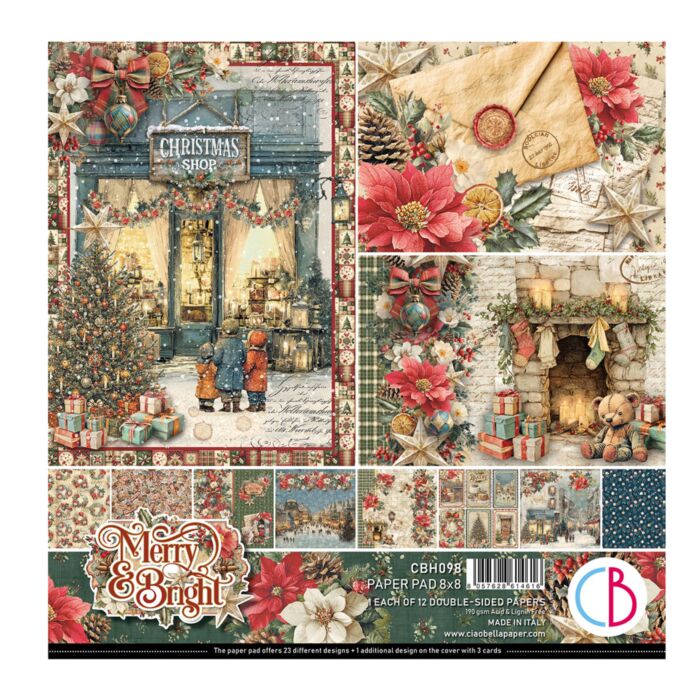 Ciao Bella Merry & Bright 8X8 Paper Pad