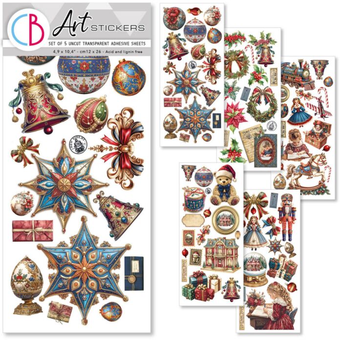 Ciao Bella Art Stickers Uncut Transparent Adhesive Sheets