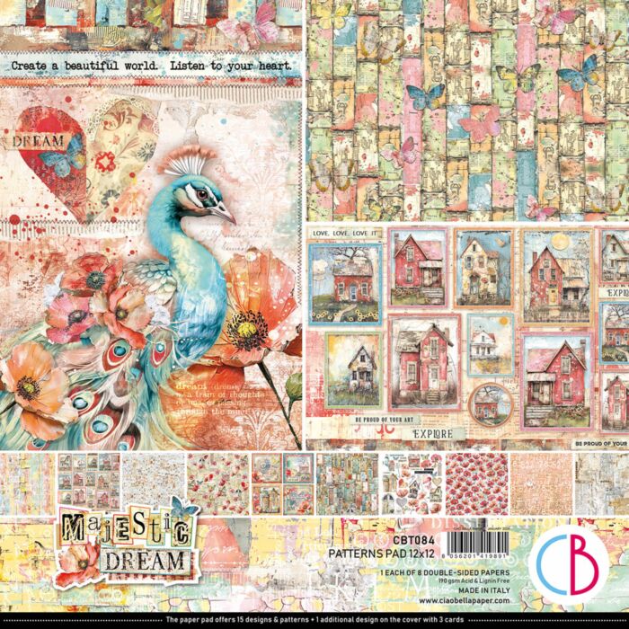 Ciao Bella 12X12 Patterns Paper Pad