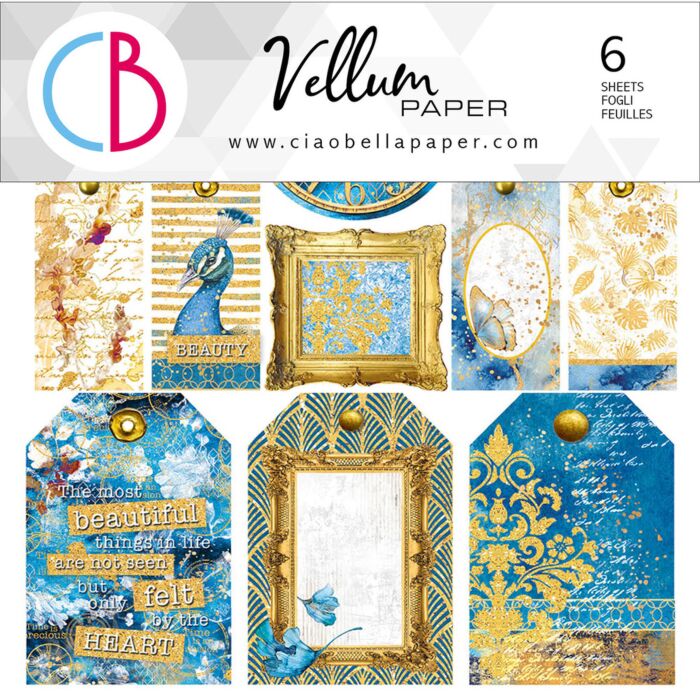 Ciao Bella 6X6 Fussy Cut Vellum Paper Pack