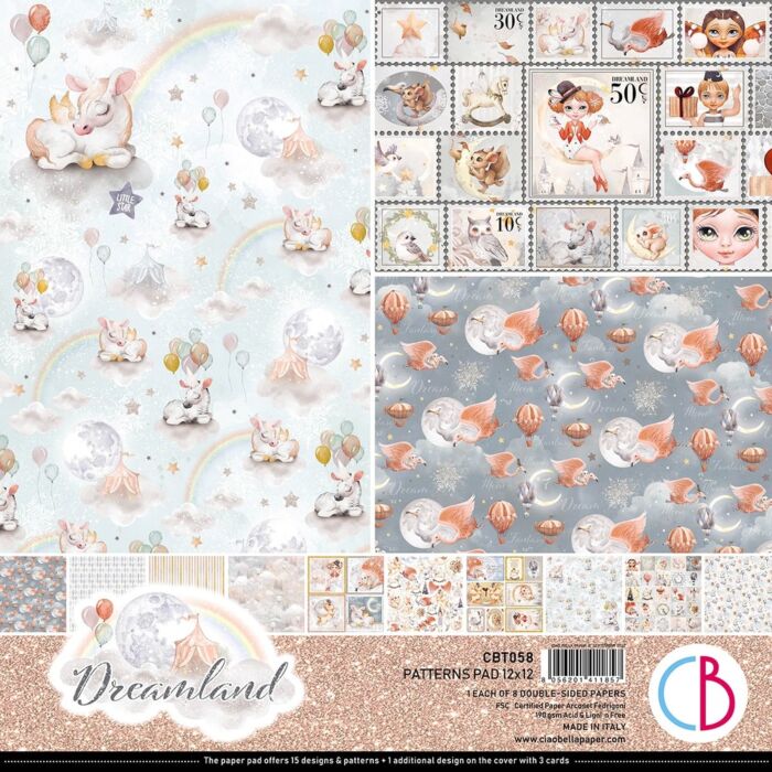 Ciao Bella 12X12 Patterns Paper Pad