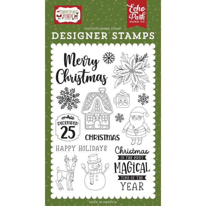 Echo Park Christmas Magic: Magical Christmas Stamp Set