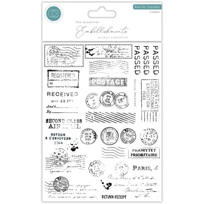 Craft Consortium Rub-on Transfers