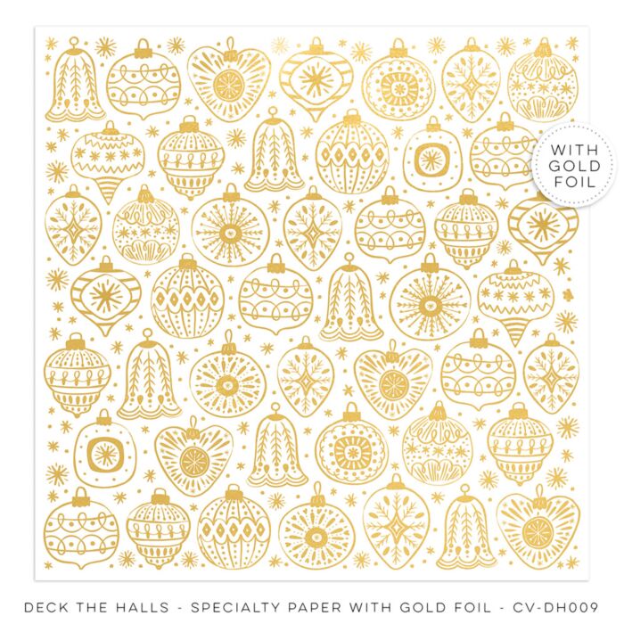 Cocoa Vanilla Studio Specialty Paper with Gold Foil