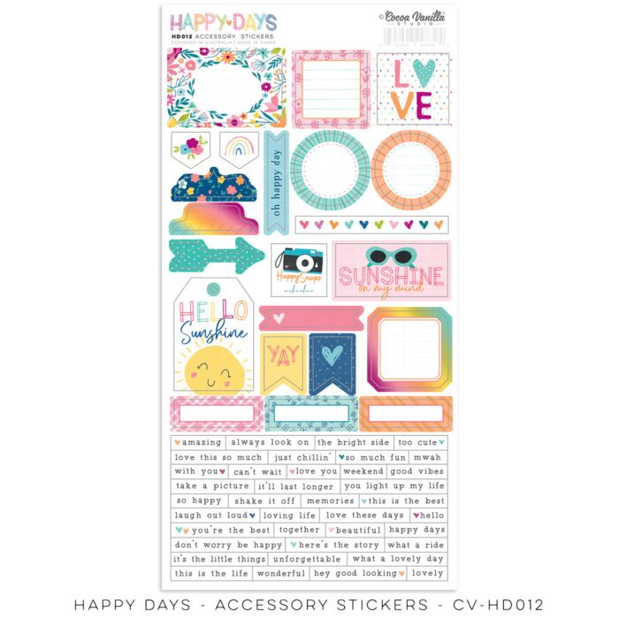 Cocoa Vanilla Studio Accessory Stickers