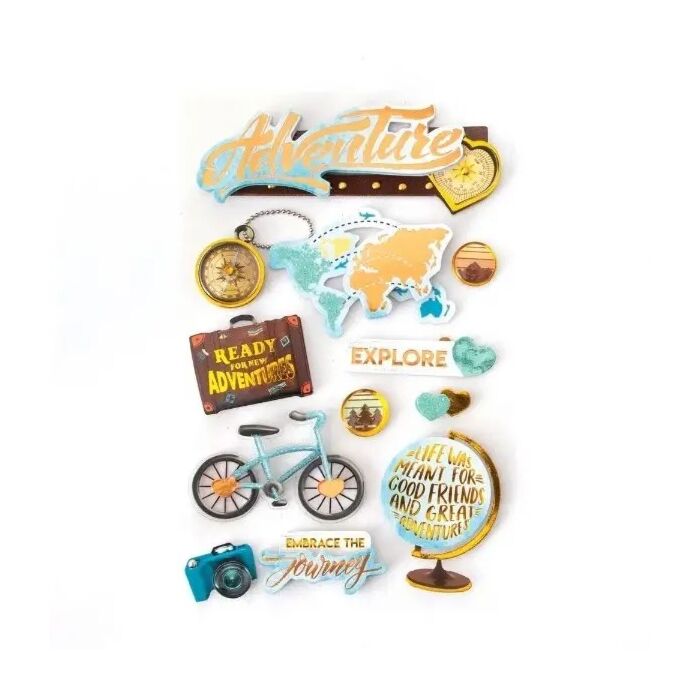 Paper House Adventure At Heart 3D Sticker