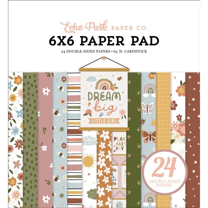 Echo Park Dream Big Little Girl 6x6 Paper Pad