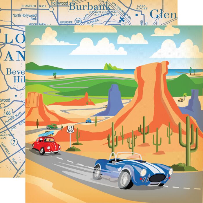 Carta Bella - Cartopia - Desert to Ocean Double Sided Paper