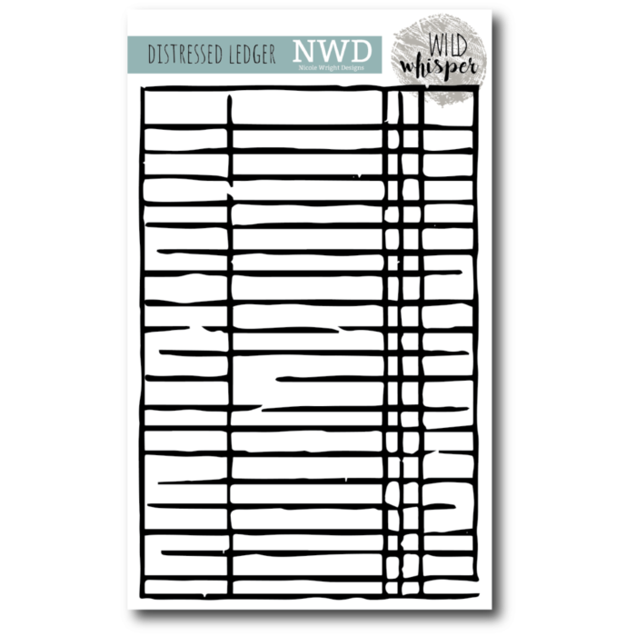 Wild Whisper - NICOLE WRIGHT DISTRESSED LEDGER - 6X9 STENCIL