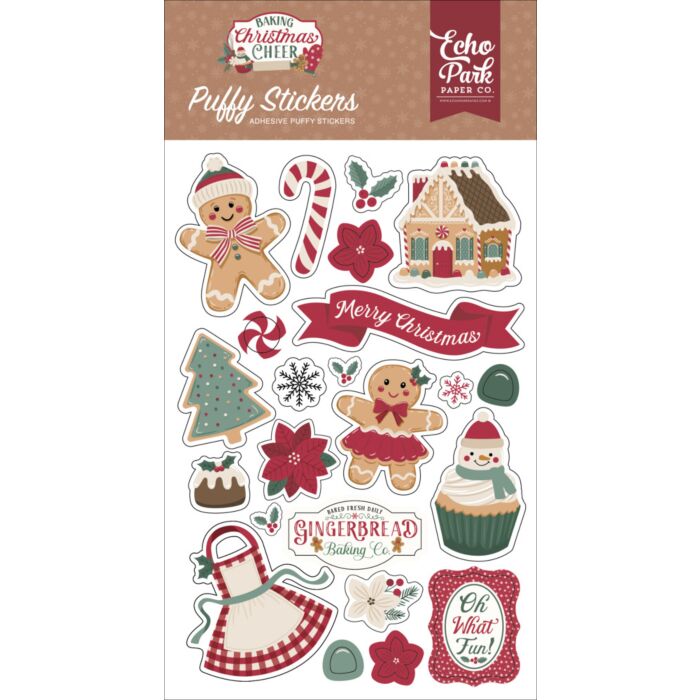 Echo Park Baking Christmas Cheer Puffy Stickers