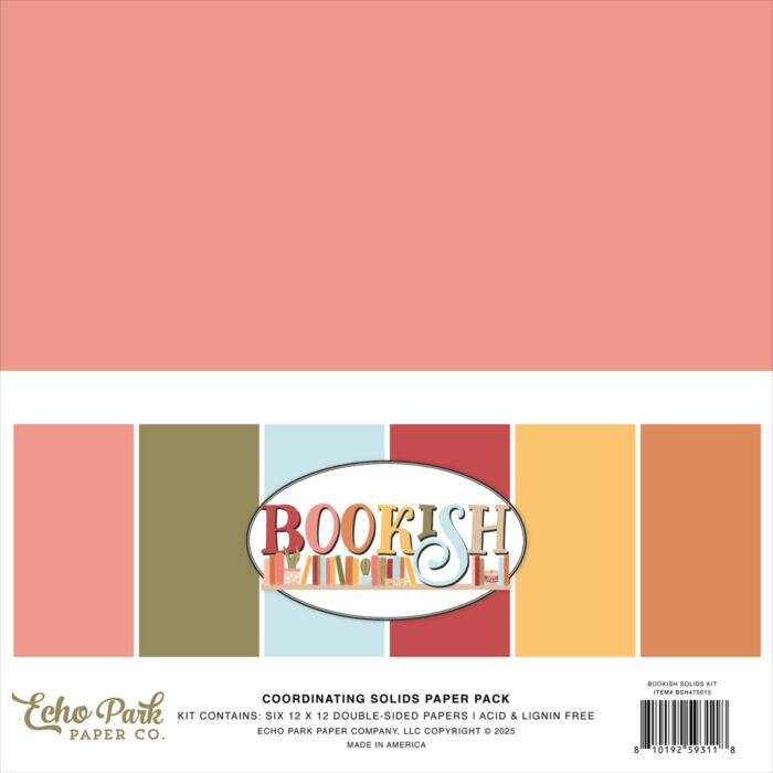 Echo Park 12X12 Solids Kit