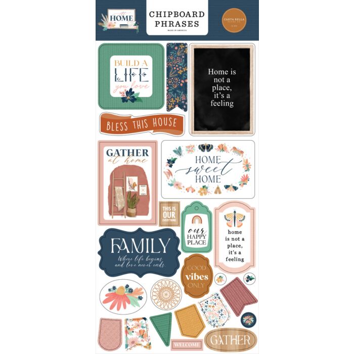 Carta Bella Chipboard Phrases