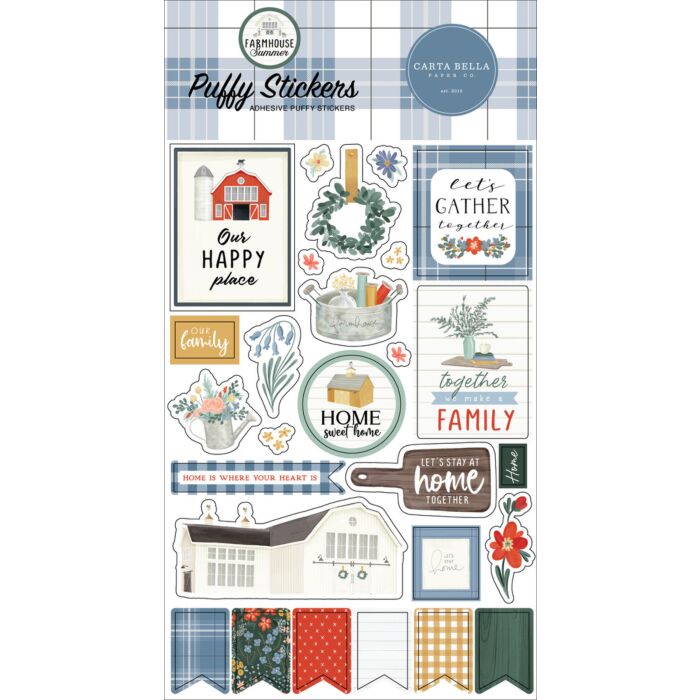 Carta Bella Puffy Stickers