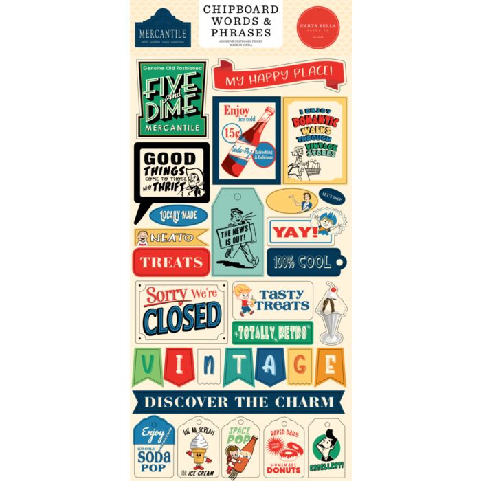 Echo Park Chipboard Words & Phrases