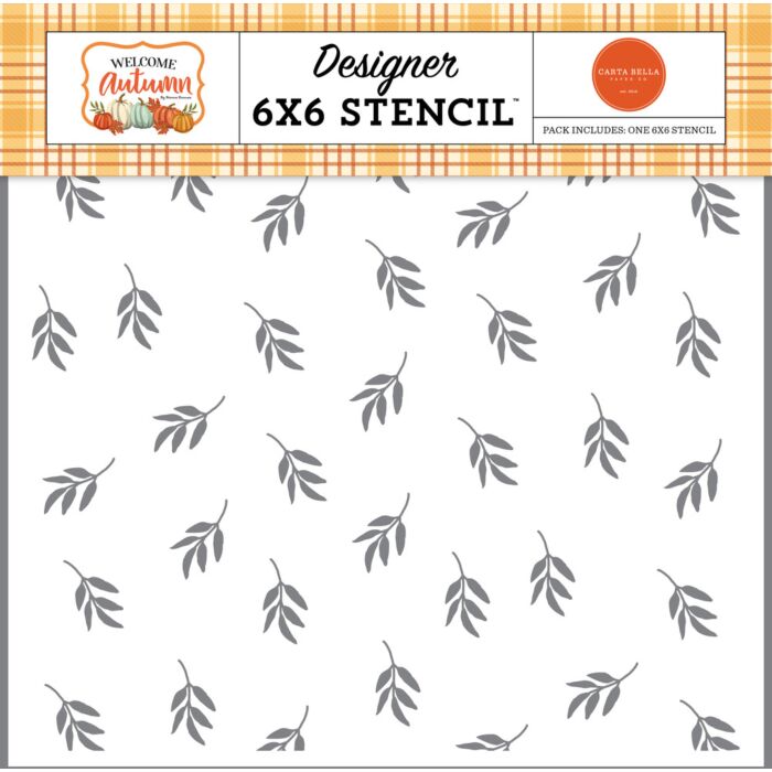 Carta Bella Stencil 6"X6" Grateful Branches