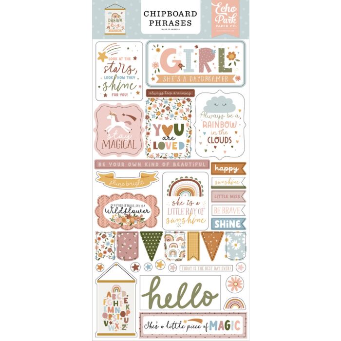 Echo Park Chipboard Phrases