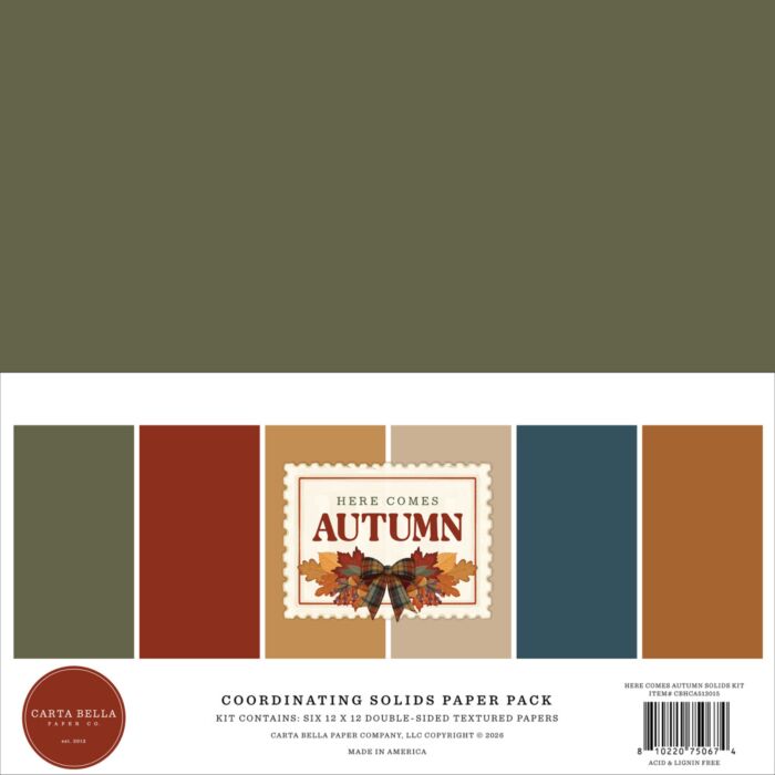 Echo Park Here Comes Autumn 12x12 Solids Kit