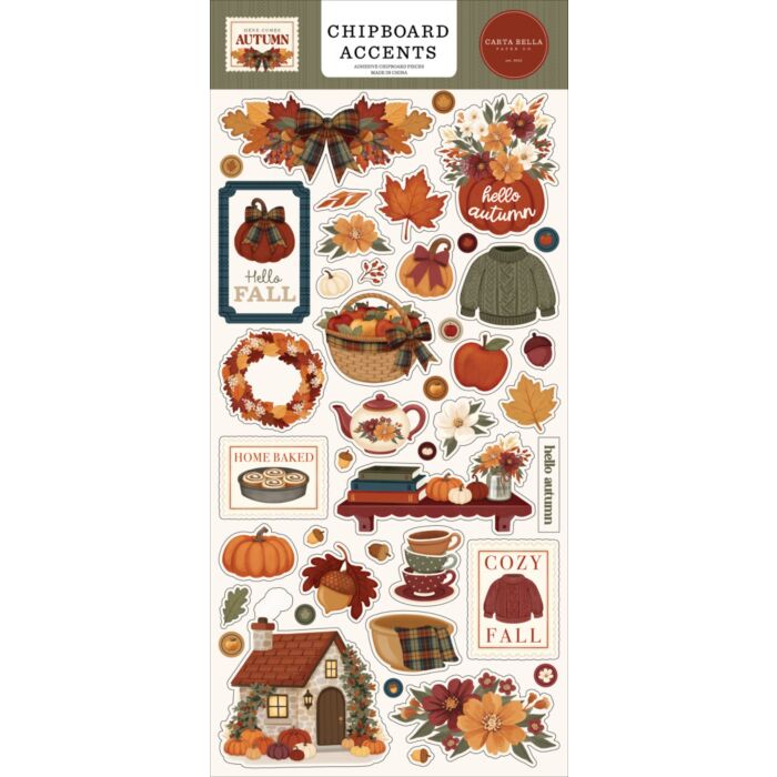 Echo Park Here Comes Autumn Chipboard Accents