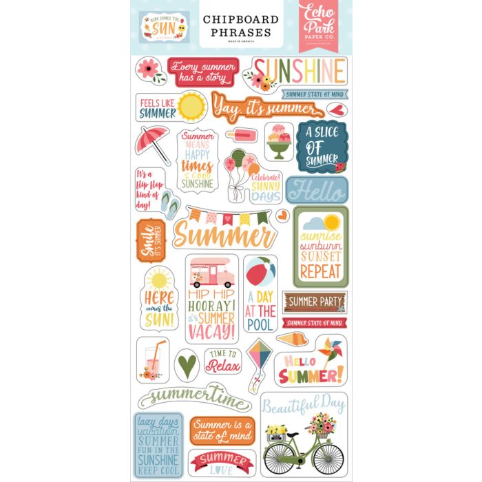 Echo Park Chipboard Phrases
