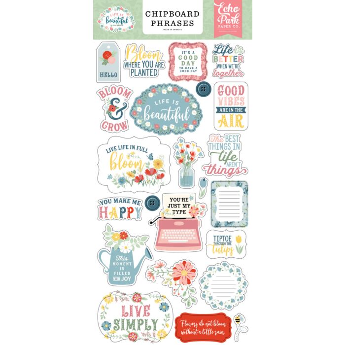 Echo Park Chipboard Phrases