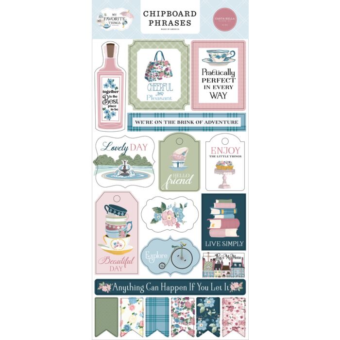 Carta Bella Chipboard Phrases