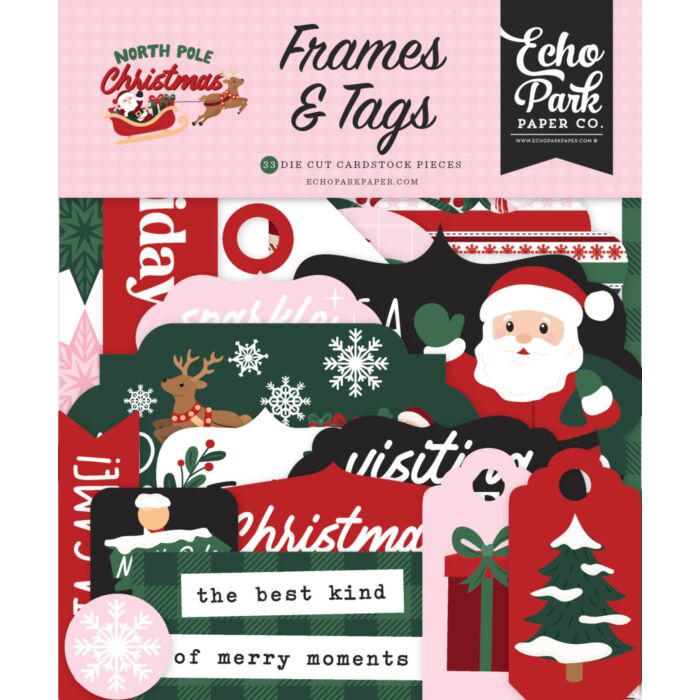 Echo Park North Pole Christmas Frames & Tags