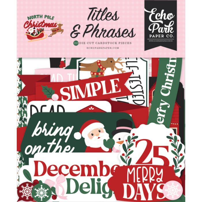 Echo Park North Pole Christmas Titles & Phrases