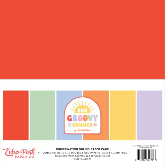 Echo Park Our Groovy Summer 12x12 Solids Kit