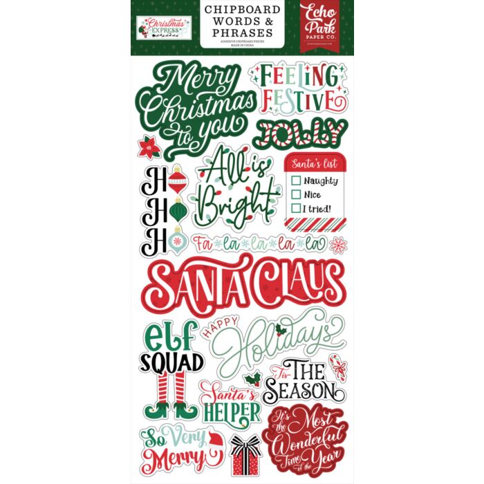 Echo Park Chipboard Words & Phrases