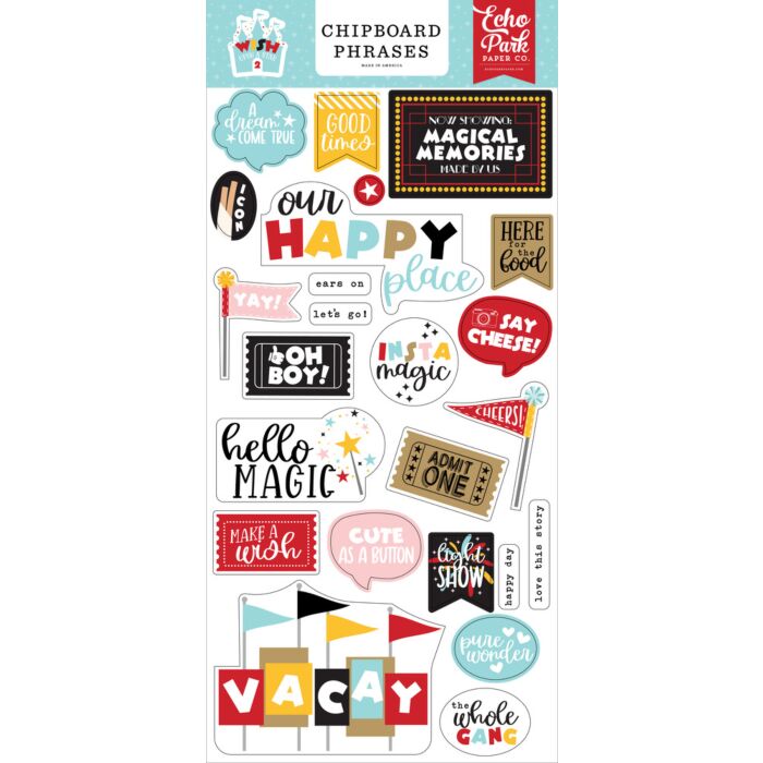 Echo Park Chipboard Phrases