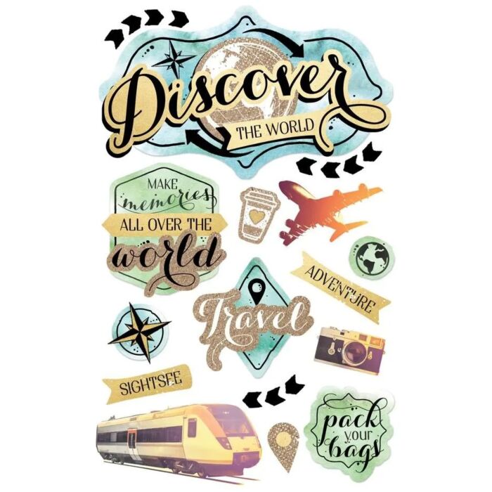 Paper House Discover the World 3D Stickers